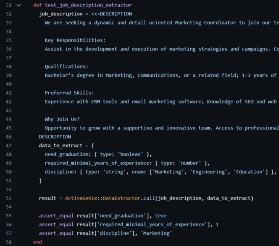 Conceptual representation of benchmark tests with input/output pairs