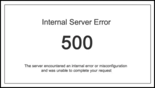 Print of error 500